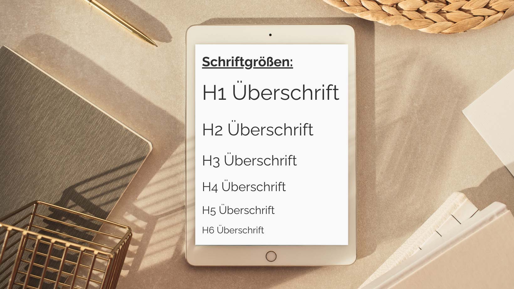 Website-Texte richtig gestalten: Überschrift